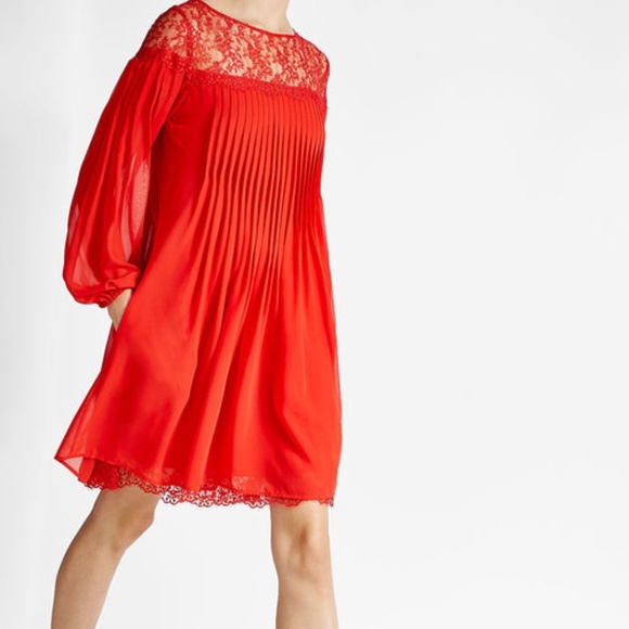 The Kooples Red Lace Cocktail Dress - Picture 2 of 5